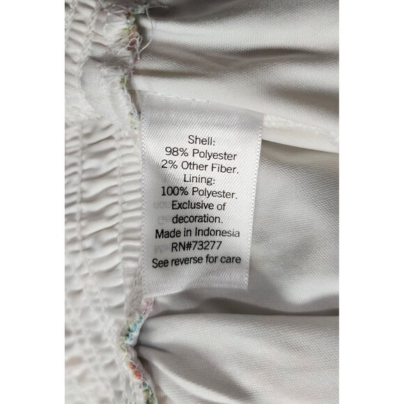 NWT $44 LC Lauren Conrad Womens Ruffle Coquette Top Multicolor Vacation Size XS - Picture 9 of 11